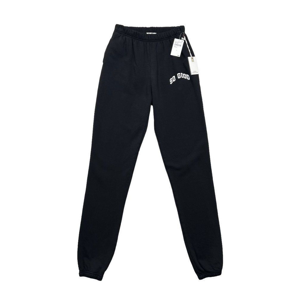 GoodโAmerican Sweatpants Women's Size 0 So Good Black Athleticโ Comfort Joggers